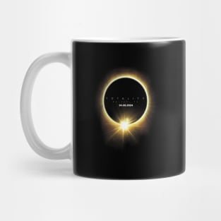 Totality Solar Eclipse 2024 04.08.24 Seen From Dallas Texas Mug